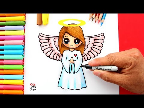 Video: Cómo Dibujar Una Niña ángel