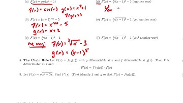 Sec. 3.7 Chain Rule Introduction