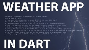 Building a Weather App in Dart || Learn to Use an API || Flutter / Dart Tutorial