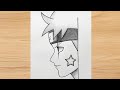 Easy Kakashi Drawing for beginners |Easy Anime Drawing |Pencil Sketch |How to draw Jaukar (Kakashi)