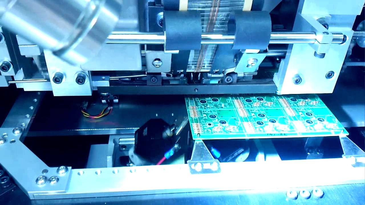 S-2000 Axial Insertion machine Test production - YouTube