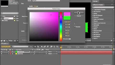 Adobe After Effects CS5 Tutorials - Compositions, Parent Objects Part No.7