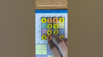 Sudoku Puzzles 4*4 Level 2-2  #sudokupuzzles #sudokudailychallenge #sudokuforbeginners #sudokukids