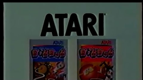 Dig Dug Tv Commercial | Atari 2600 /5200 | Colecovision Intellivision Nes