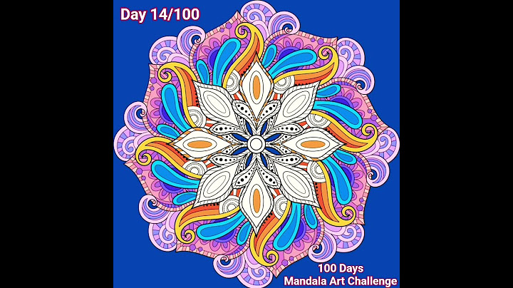 ❄️ Day 14 🌈 |🎊 100 Days Mandala Art Challenge ❤️‍🔥 | #Shorts