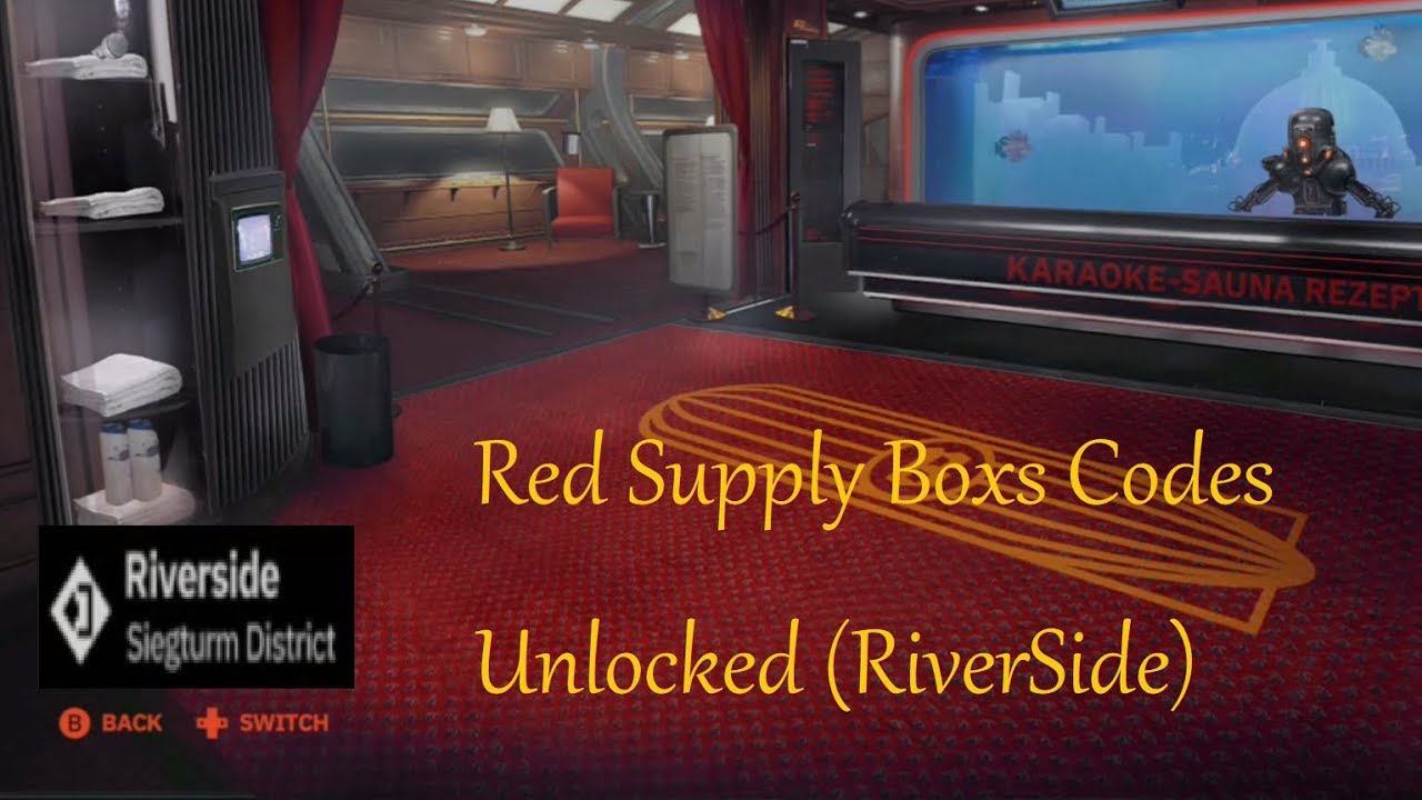 Wolfenstein YoungBlood Walkthrough Riverside Red Supply Crates Codes Boxs