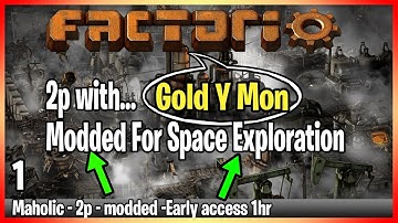 ⚙️Factorio 0.17 Space Exploration 0.2 Mod✅🏭➡️ with GoldMon x01
