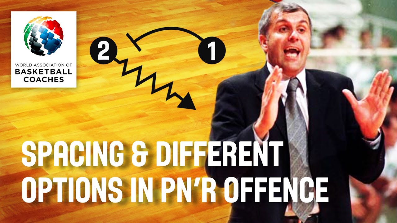 Zeljko Obradovic - Spacing and Different Options in Pn'R Offence - Basketball Fundamentals