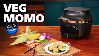 Veg Momo      Perfectly Steamed Himalayan Dumplings  Philips Onechef Recipes