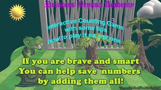 Interactive Animated Math Quest with some tips how to play this game on a phone. screenshot 3