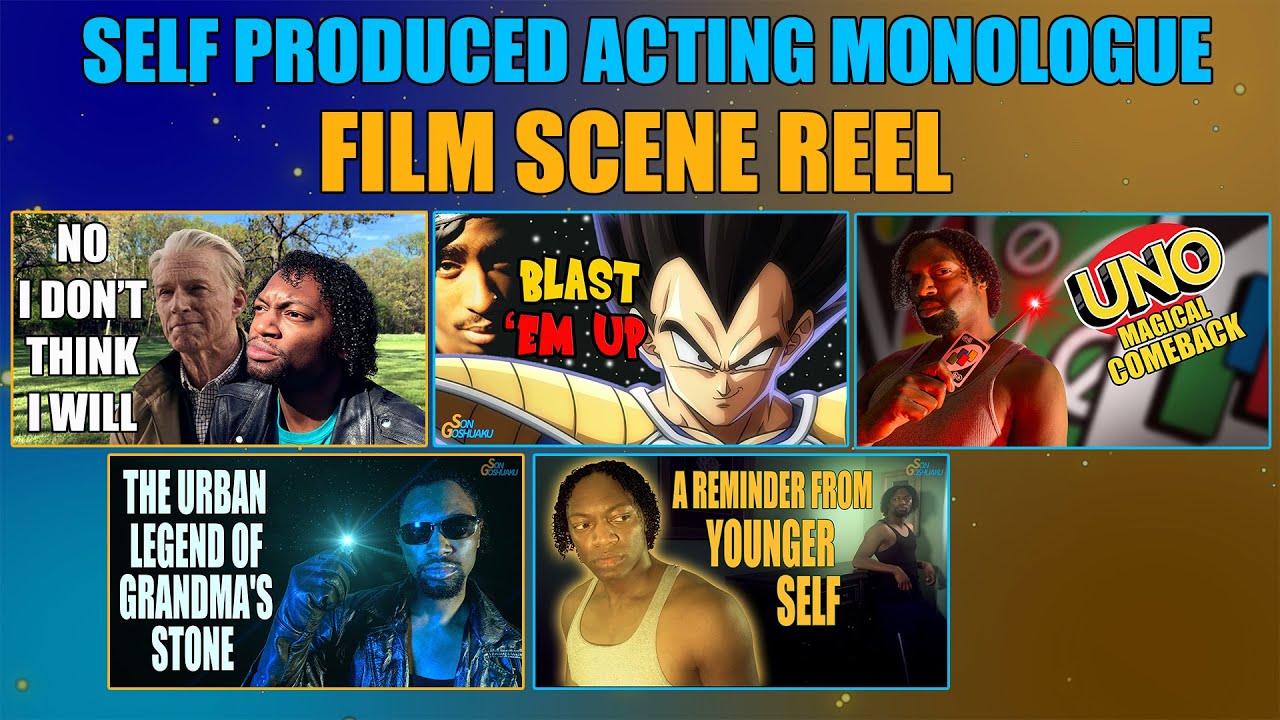 Self Produced Acting Monologue Film Scene Reel By SonGoshuaku | Now Voice This 8 Compilation #acting