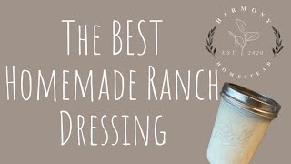 The BEST Homemade Ranch in 1 Minute | 3 Ingredients