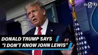 In an hbo special, president donald trump reveals he doesn't know
civil riights activist, john lewis. connect with thegrio subscribe:
http://www./...