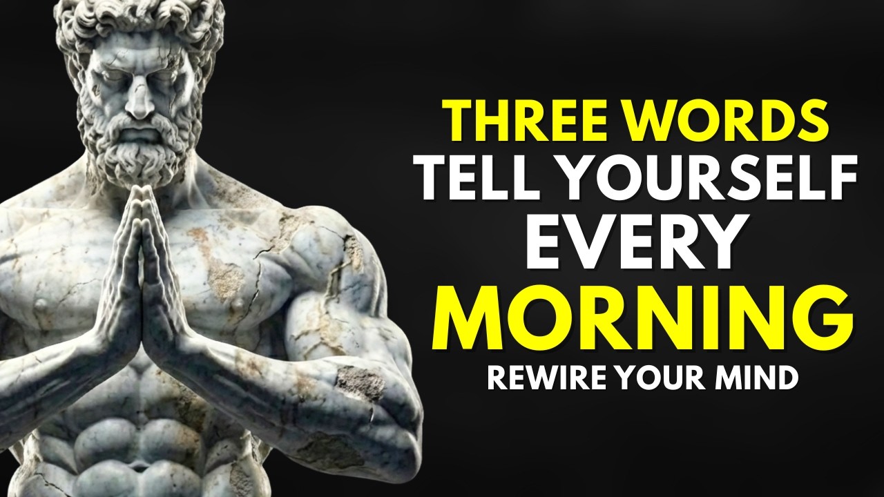 3 Powerful Words to Tell Yourself Every Morning – REWIRE YOUR MIND | STOICISM