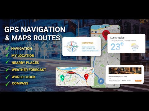 Mapas GPS Aplicativo de navegação por voz