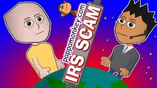 IRS Scammer Doesn't Understand his Own Script (animated)