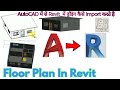 Autocad to Revit || Floor Plan In Revit ||