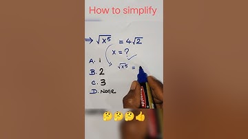 How to simplify? | Find the value of X