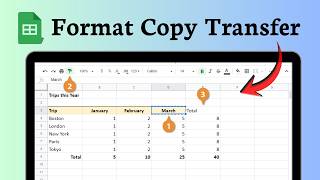 How to copy and paste formatting in Google Sheets