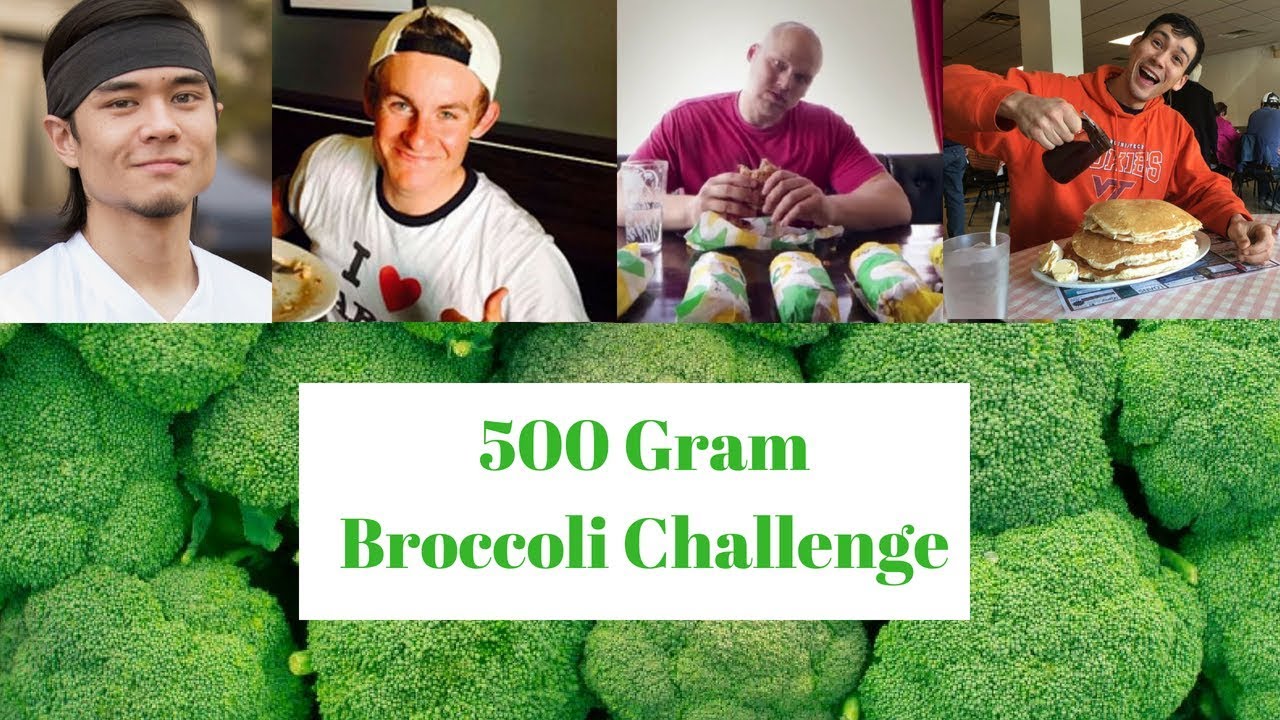 500g Broccoli Challenge Faster than Matt Stonie Furious Pete and Erik the Electric