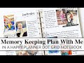 MEMORY KEEPING IN A HAPPY PLANNER DOT GRID NOTEBOOK!