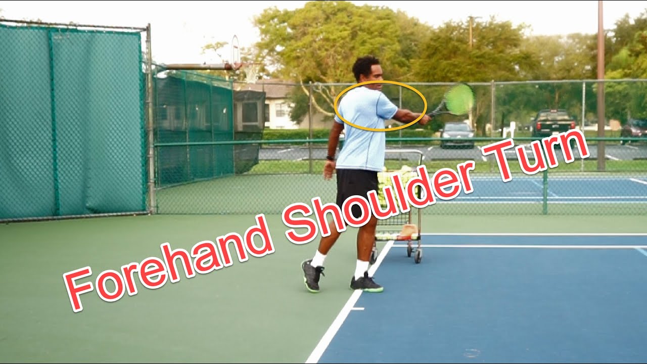 Tennis Technique Forehand Lesson 6 Shoulder turn when
