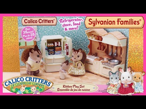 sylvanian families kitchen play set