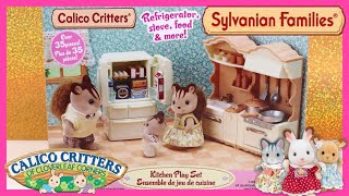 Sylvanian Families Calico Critters Furniture Microwave Oven & Cabinet 