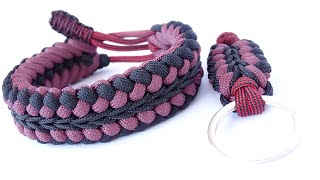 Centre Stitch Mad Max Style Sanctified Knot Paracord Survival Bracelet - Bonus Make a Keychain