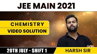Chemistry Paper Discussion || 20th July Morning Shift