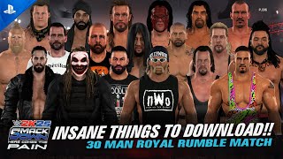 WWE SMACKDOWN HCTP 2K25 MOD SHOWCASE | ROYAL RUMBLE MATCH | DOWNLOAD NOW