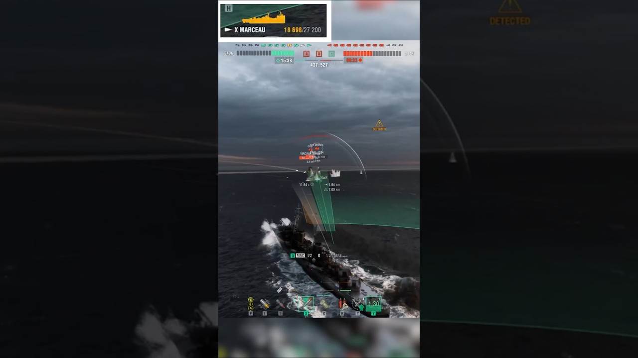 Clearing the flank
