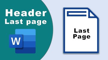How to insert header only last page in Microsoft word