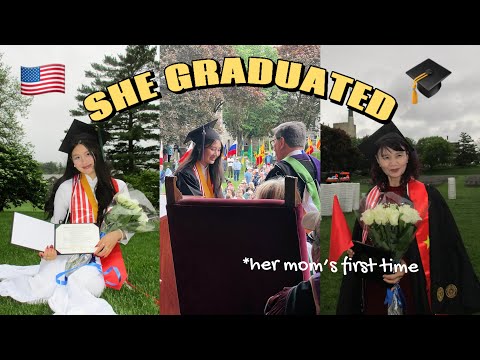She Graduated 🎓 !! Viet Mom Flew To The Us For The First Time 🇺🇸