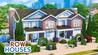 Willow Creek Row Houses 🧸 The Sims 4 Speed Build | No CC
