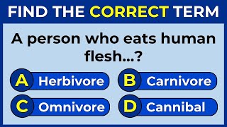 Vocabulary Challenge: Find The Correct Term! #englishchallenge 3