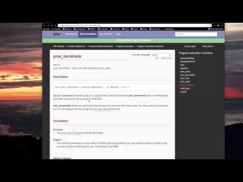 program execution functions in php (part 17 - proc_terminate)