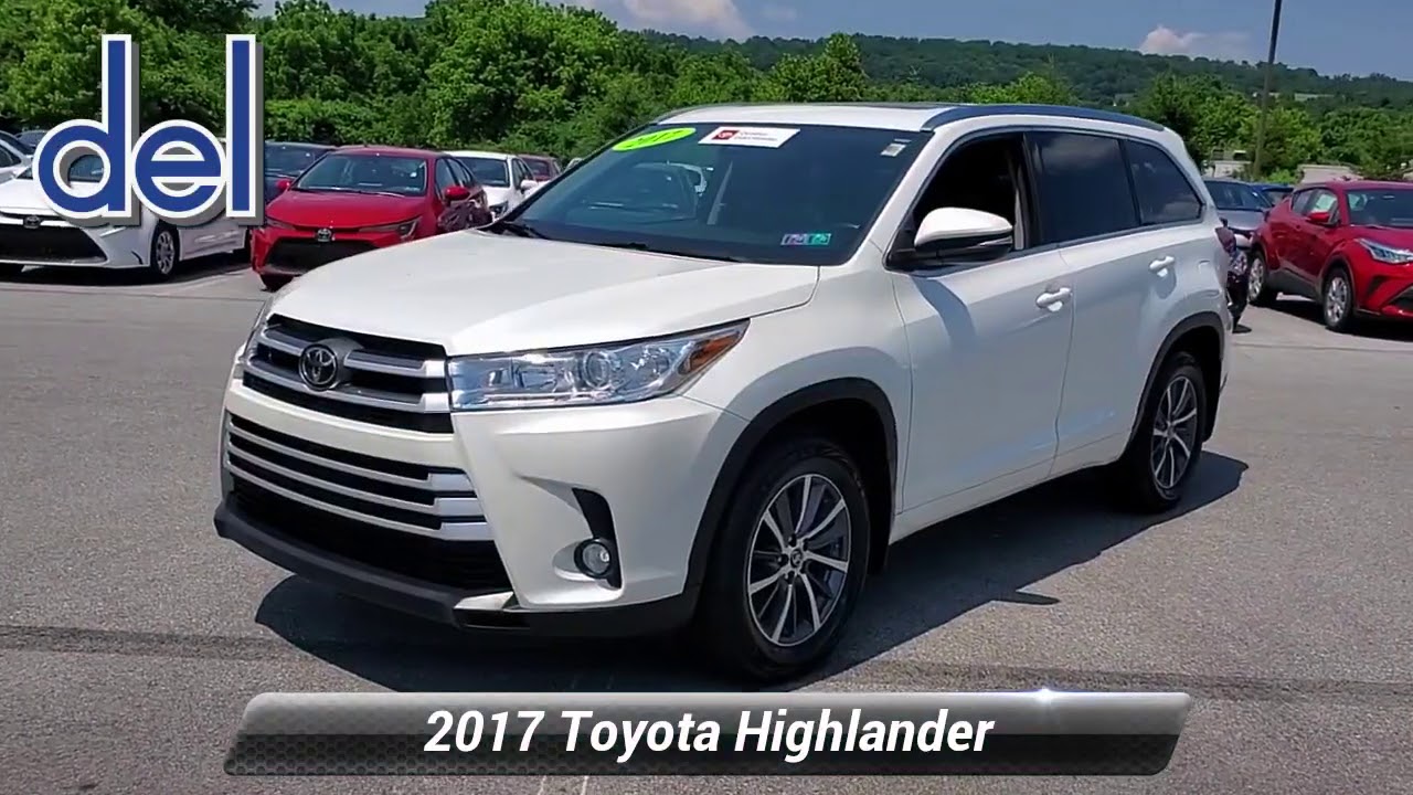 Certified 2017 Toyota Highlander XLE, Thorndale, PA P8858 YouTube