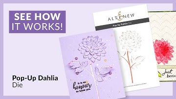 Unique Pop-Up Dahlia Die for Cardmaking!