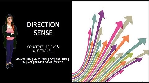 Direction Sense -CONCEPTS, TRICKS & QUESTIONS !!! (CAT/ CET/Bankpo /NMAT/SNAP/Banking /IPM/HM)