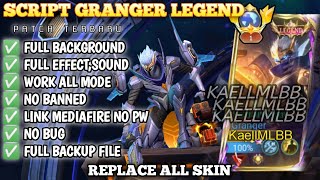 Script Skin Granger Legend - Starfall Knight No Password | Full Effect Voice | Patch Terbaru