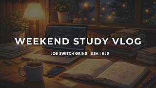 Weekend Study Vlog 📚 | Grinding DSA + HLD for a Job Switch | SDE-2