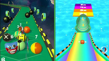 🌟 Action Balls Gameplay 🚀 VS✨️ Rolling Ball Master 🫧  Ghost Race  94