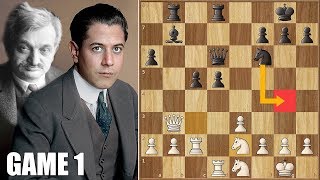 Challenger? Or Champion?? || Capablanca vs Lasker || WCC Game 1 (1921)