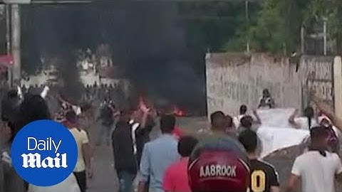Venezuela's National Guard has fired tear gas on residents