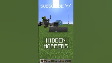hide your base (or stuff) with a SECRET HOPPER DOOR | Redstone with PsiVolt #minecraft #redstone