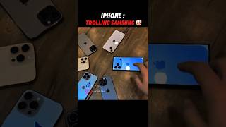 🤡 iPhone TROLLS Samsung… ☠️ Samsung Strikes Back at Apple 😈🔥 #shorts  #viralvideo