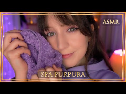 ⭐ASMR SPA 💜MORADO💜 [Sub] Limpieza e Hidratación de ROSTRO y CABELLO