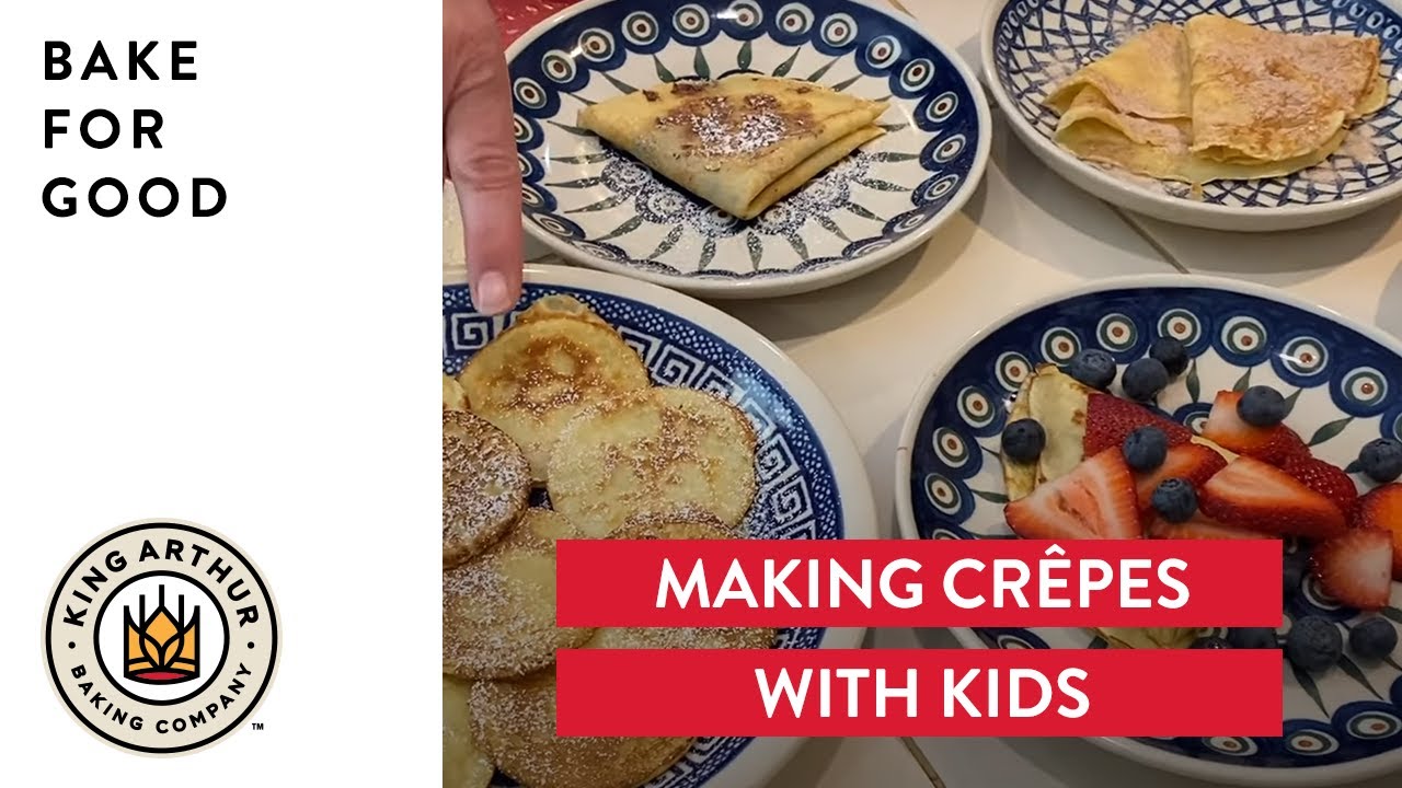 Crepes kids cooking party.