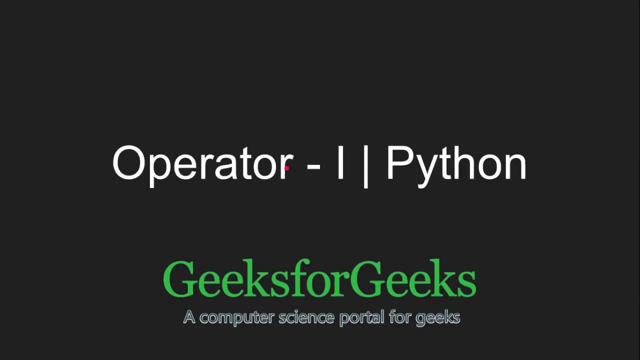 Division Operators In Python Geeksforgeeks